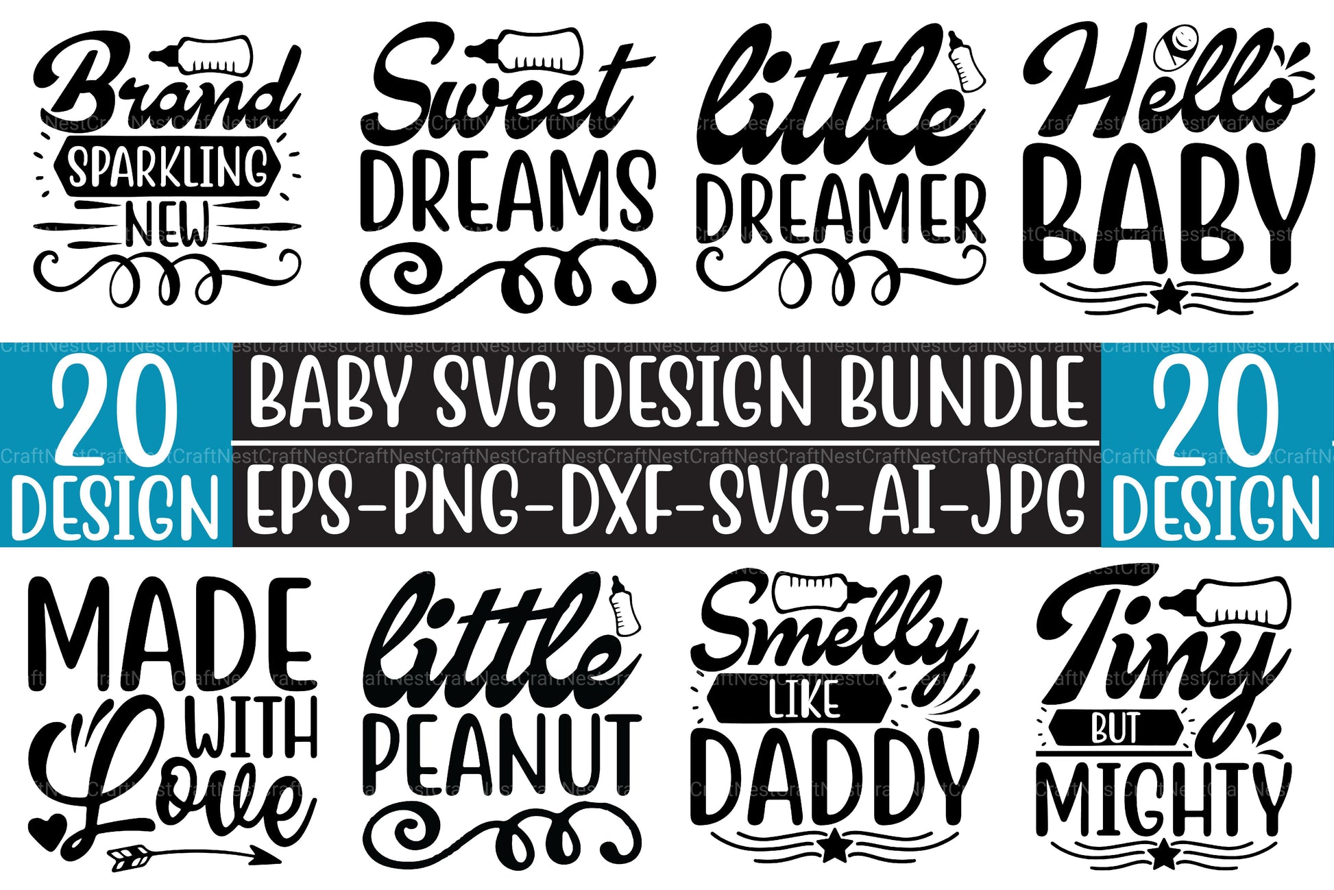 Baby SVG Bundle 2 - CraftNest - Digital Crafting and Art