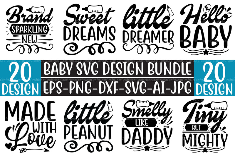 Baby SVG Bundle 2 - CraftNest - Digital Crafting and Art