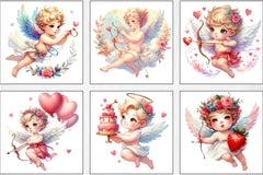 Valentine Cupid Clipart Bundle - CraftNest - Digital Crafting and Art