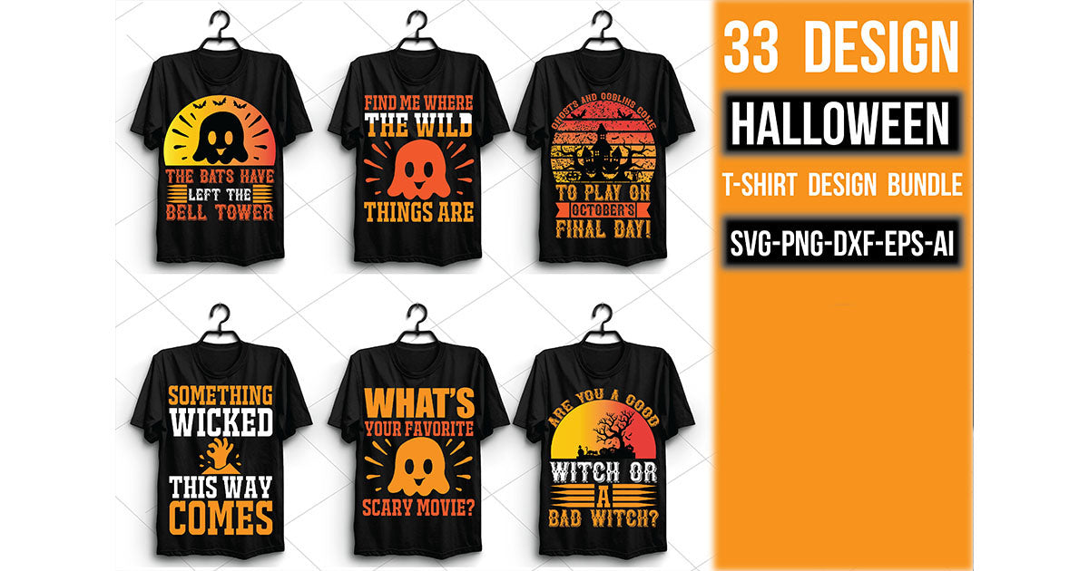 Halloween T Shirt Bundle 8 - CraftNest - Digital Crafting and Art
