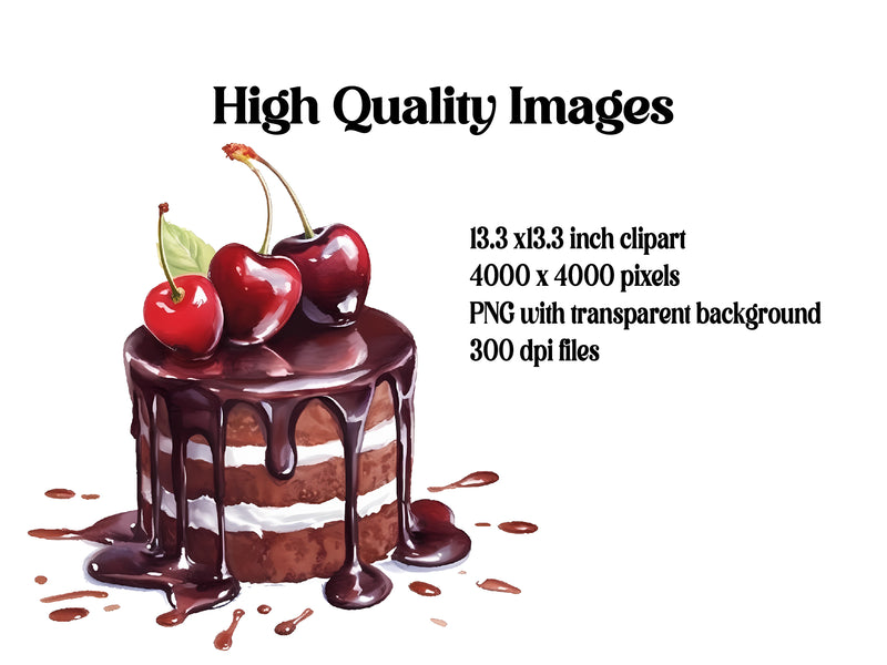 Chocolate Cake Clipart - CraftNest