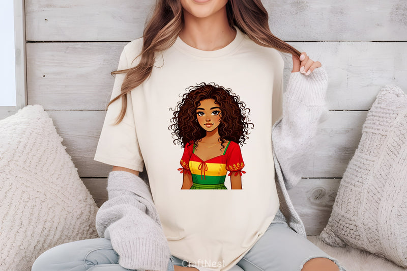 Black History Month Girl Clipart Bundle 2 - CraftNest - Digital Crafting and Art