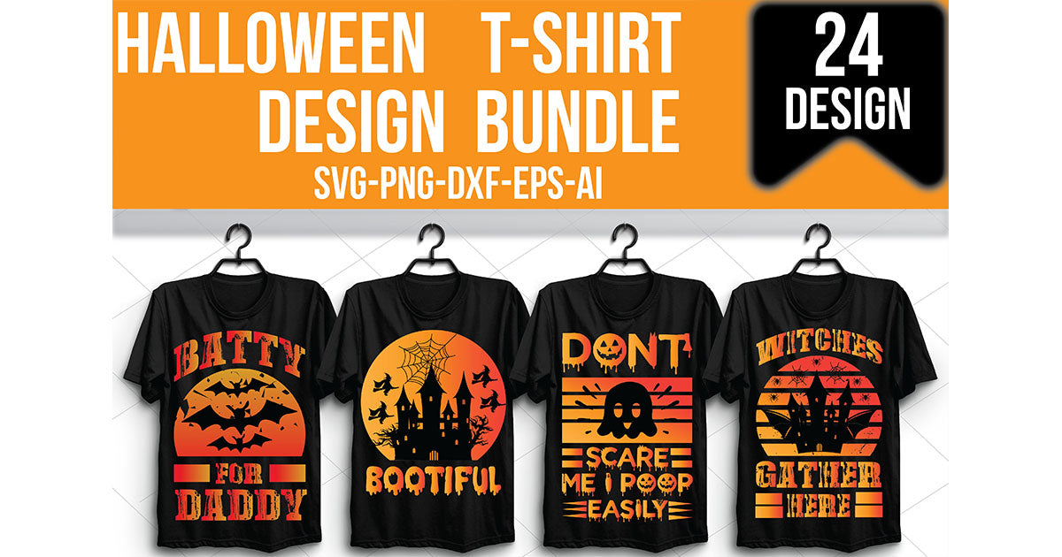 Halloween T-Shirt Bundle 2 - CraftNest - Digital Crafting and Art