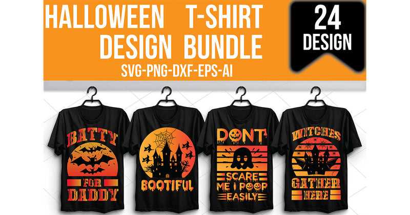 Halloween T-Shirt Bundle 2 - CraftNest - Digital Crafting and Art