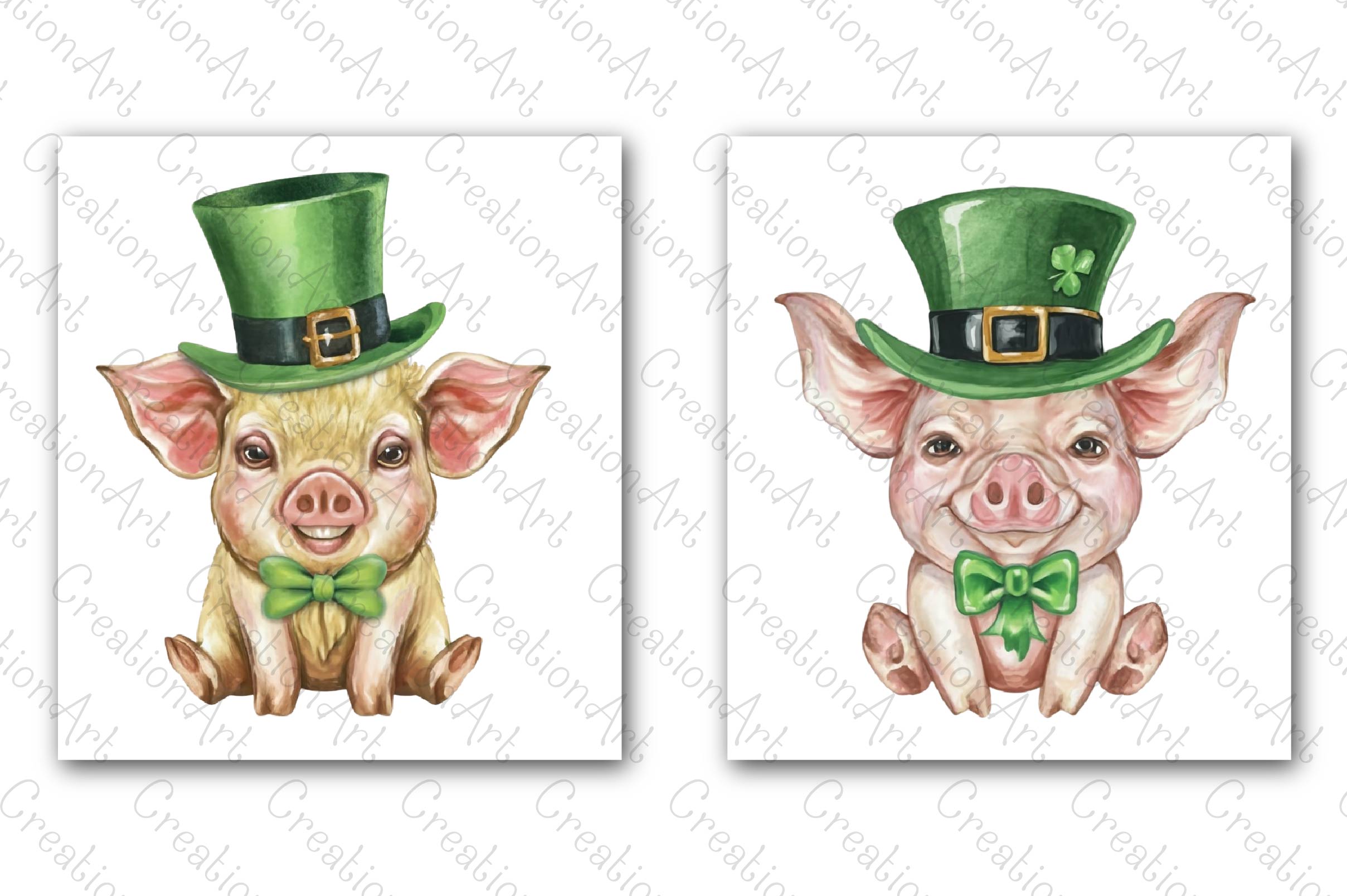 St Patricks Day Animals Clipart Bundle 2 - CraftNest - Digital Crafting and Art