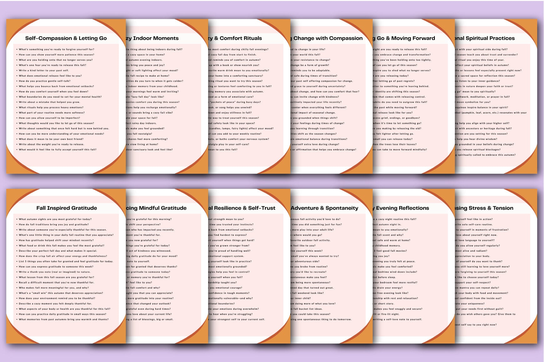 Fall Self-Care Mindfulness Journal