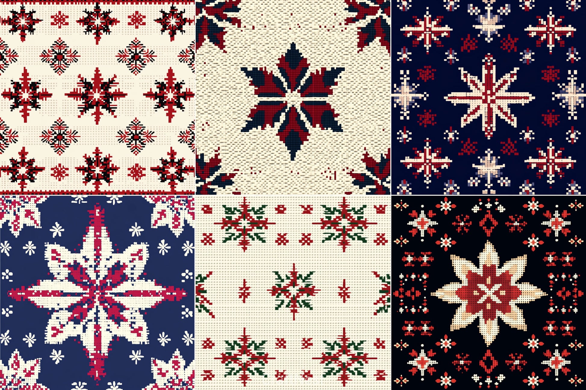 Christmas Pattern Background Clipart Bundle - CraftNest - Digital Crafting and Art