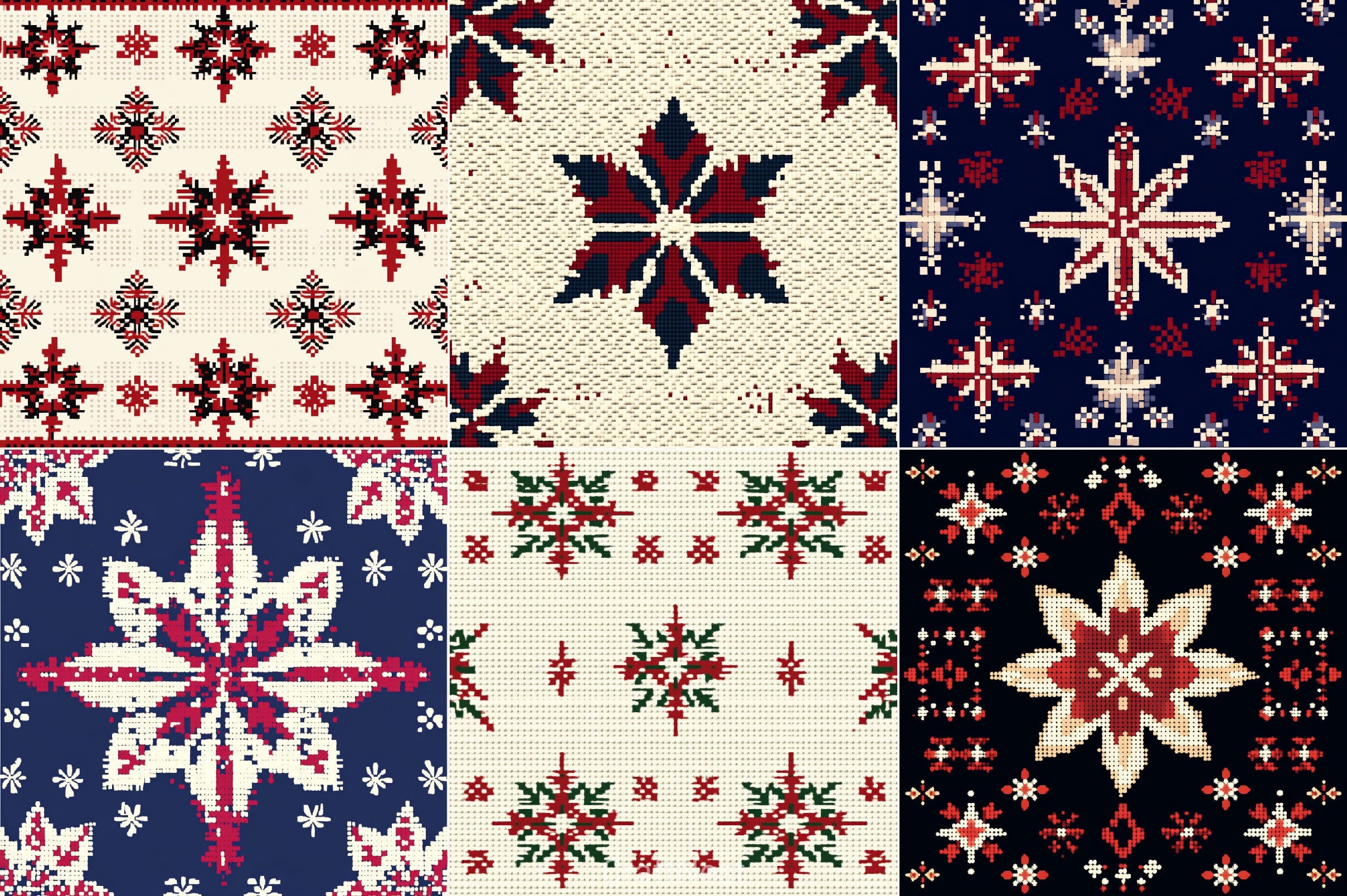 Christmas Pattern Background Clipart Bundle - CraftNest - Digital Crafting and Art