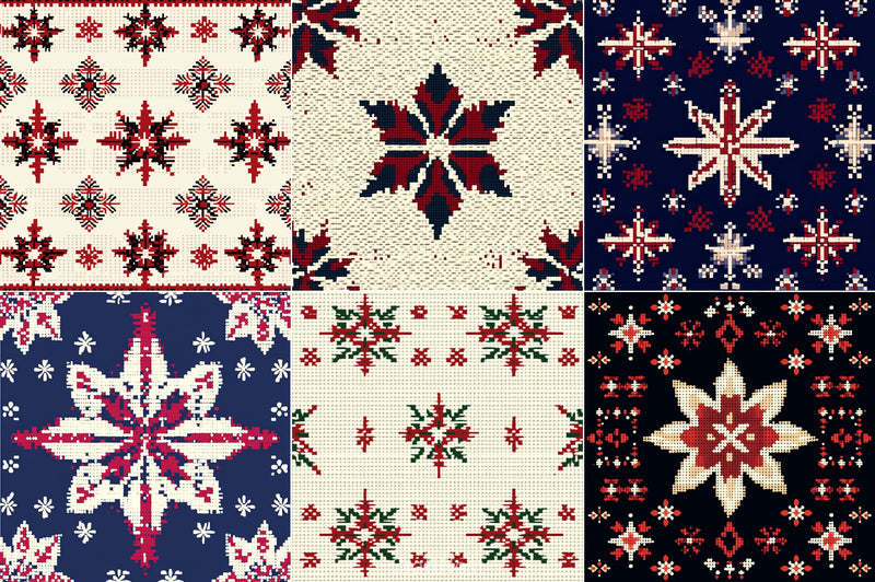Christmas Pattern Background Clipart Bundle - CraftNest - Digital Crafting and Art