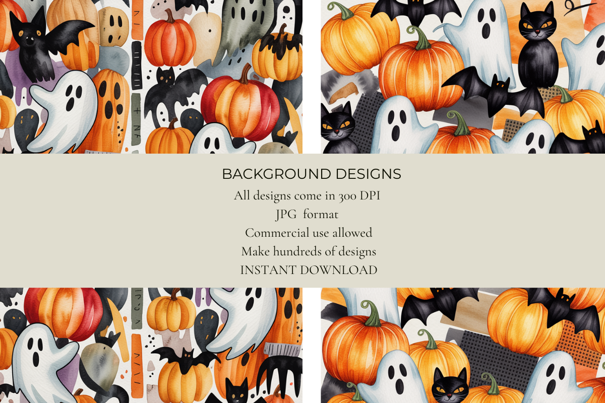 Traditional Halloween Junk Journal Papers