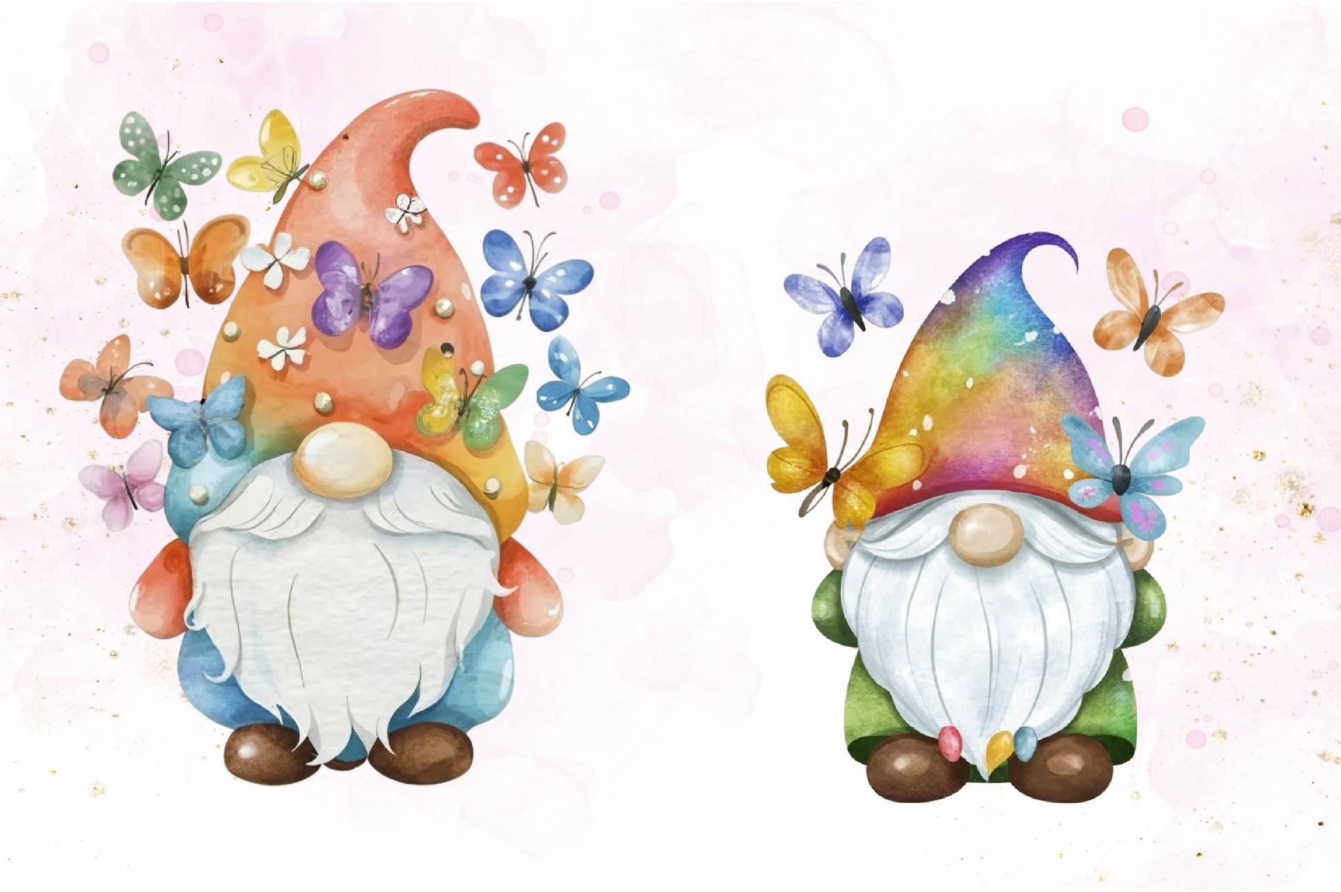 Rainbow Gnome Clipart Bundle - CraftNest - Digital Crafting and Art