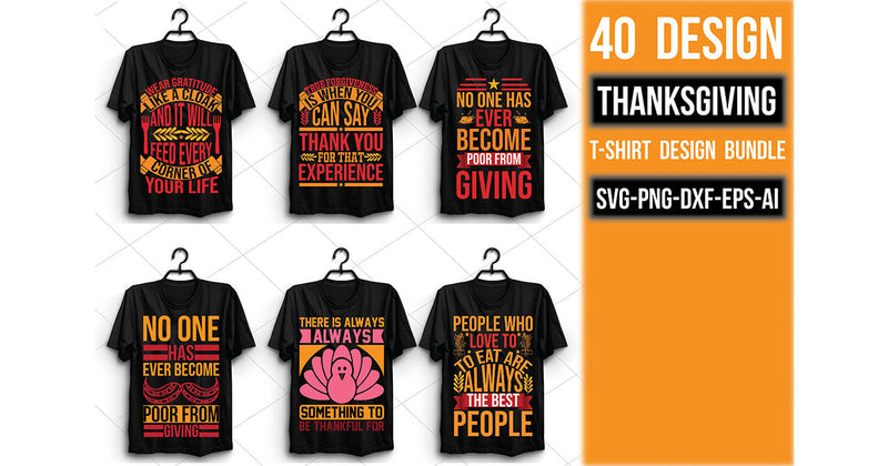 Thanksgiving T Shirt Bundle 4 - CraftNest - Digital Crafting and Art