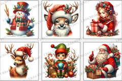 Vintage Christmas Clipart Bundle - CraftNest - Digital Crafting and Art