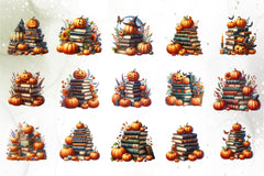 Halloween Books Clipart Bundle - CraftNest - Digital Crafting and Art