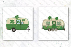 Camping Car St Patricks Day Clipart Bundle - CraftNest - Digital Crafting and Art