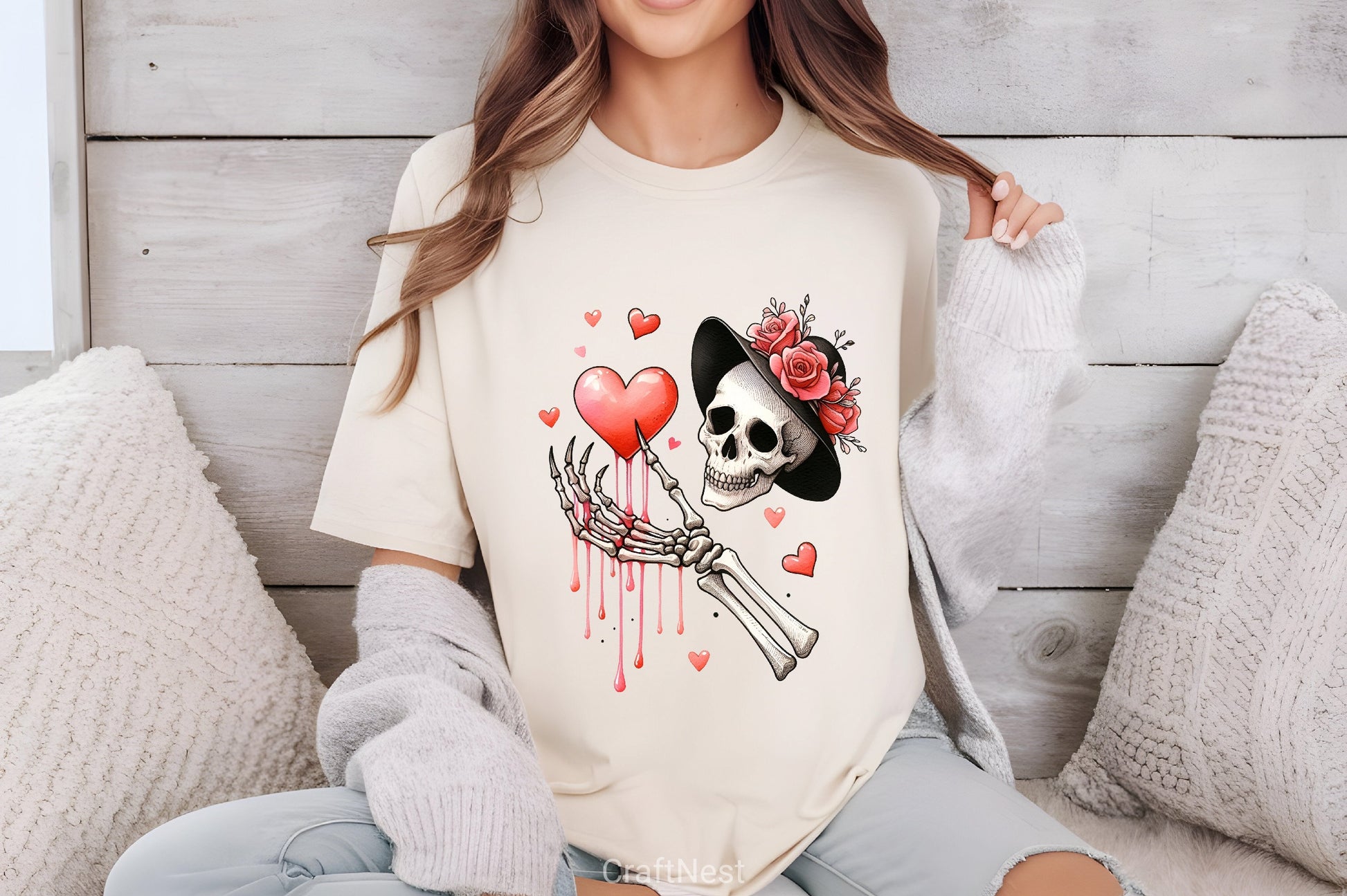 Valentine Skeleton Clipart Bundle 6 - CraftNest - Digital Crafting and Art