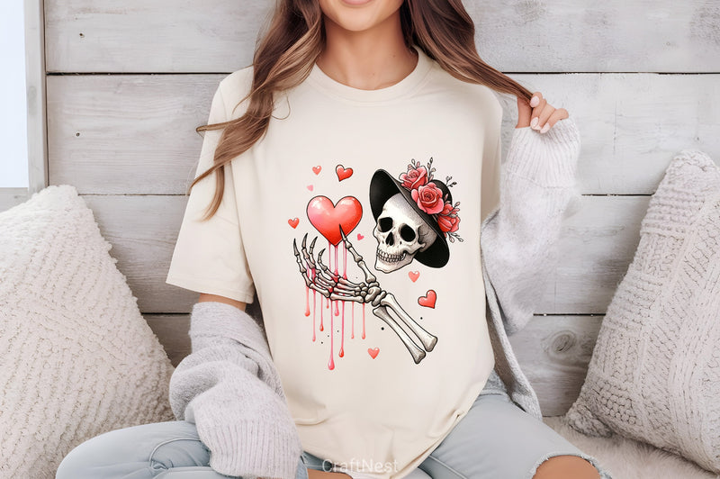 Valentine Skeleton Clipart Bundle 6 - CraftNest - Digital Crafting and Art