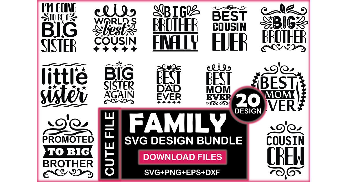 Family SVG Bundle 2 - CraftNest - Digital Crafting and Art