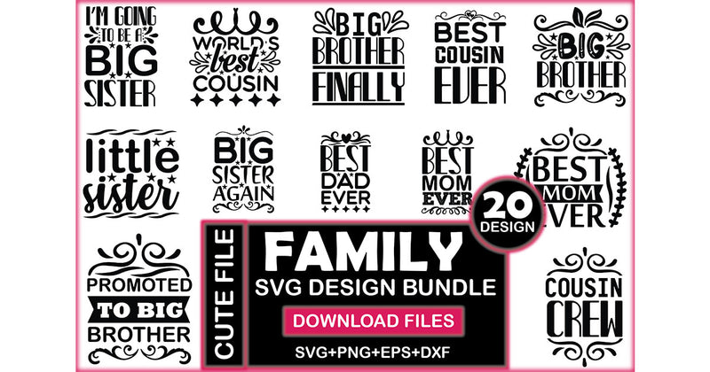 Family SVG Bundle 2 - CraftNest - Digital Crafting and Art