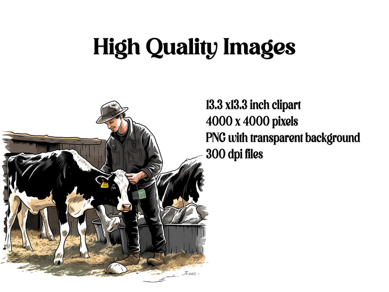 Dairy Farming Clipart - CraftNest