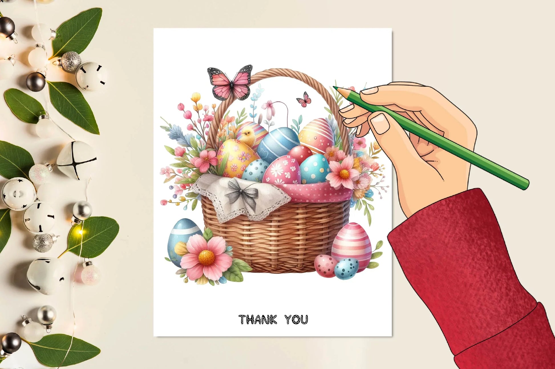 Floral Easter Baskets Clipart Bundle - CraftNest - Digital Crafting and Art