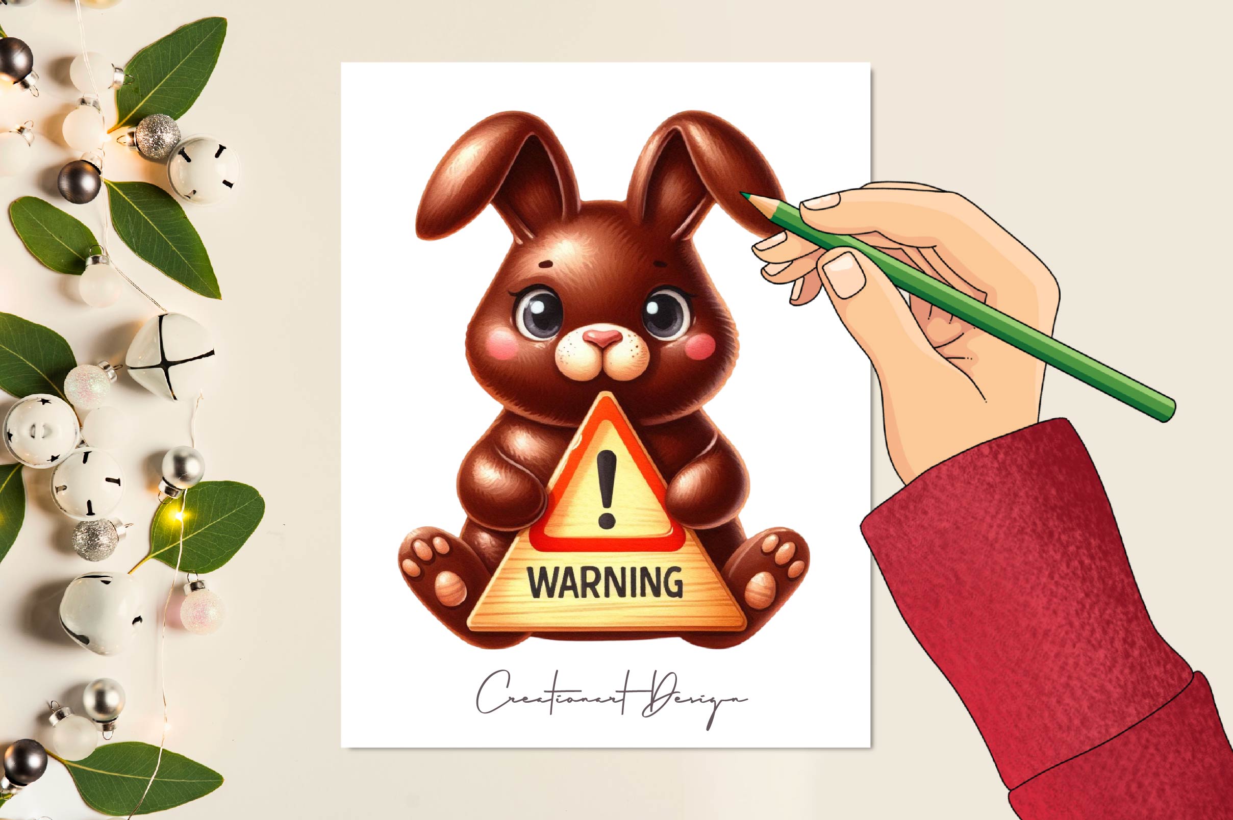 Easter Chocolate Bunny Clipart Bundle - CraftNest - Digital Crafting and Art