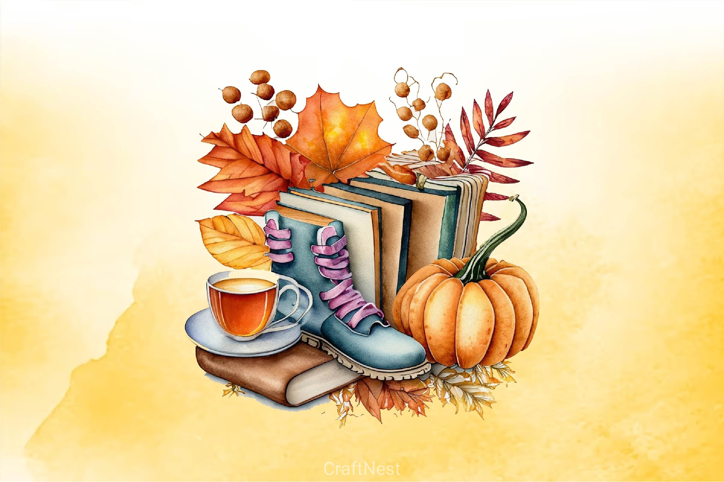 Autumn Pumpkins Clipart Bundle - CraftNest - Digital Crafting and Art