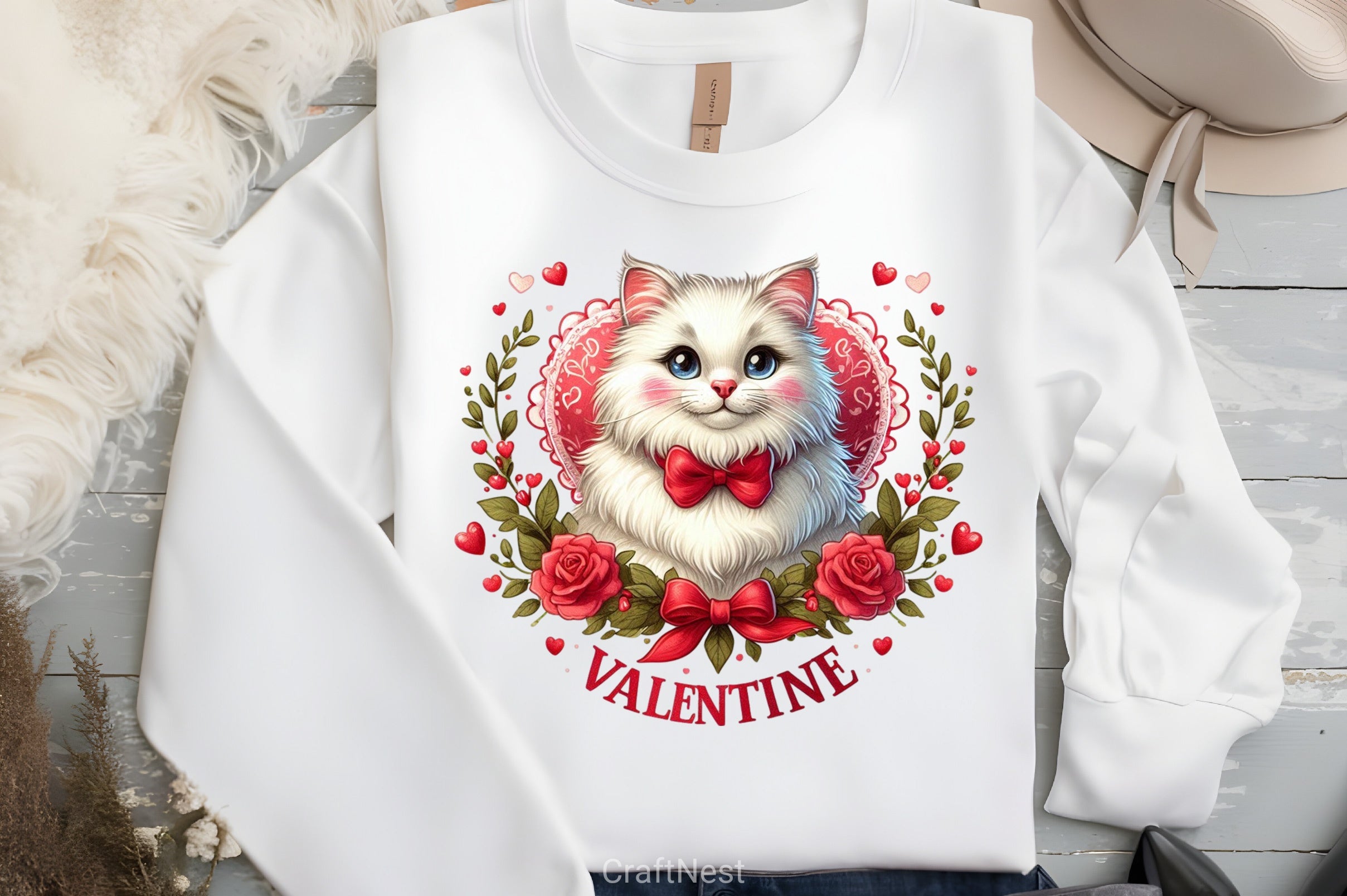 Cat Valentine's Day Clipart Bundle - CraftNest - Digital Crafting and Art