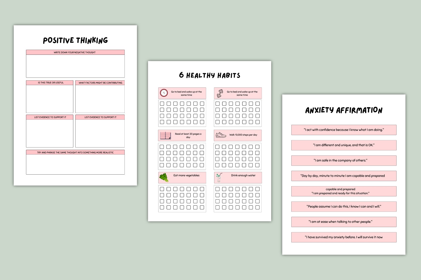 Mind Balance ADHD Anxiety Journal