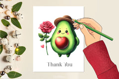 Cute Avocado Clipart Bundle 3 - CraftNest - Digital Crafting and Art
