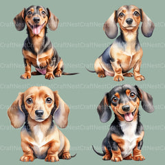 Dachshunds Updated Clipart Bundle - CraftNest - Digital Crafting and Art