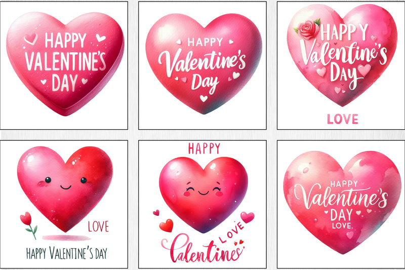 Valentine's Day Heart Clipart Bundle - CraftNest - Digital Crafting and Art