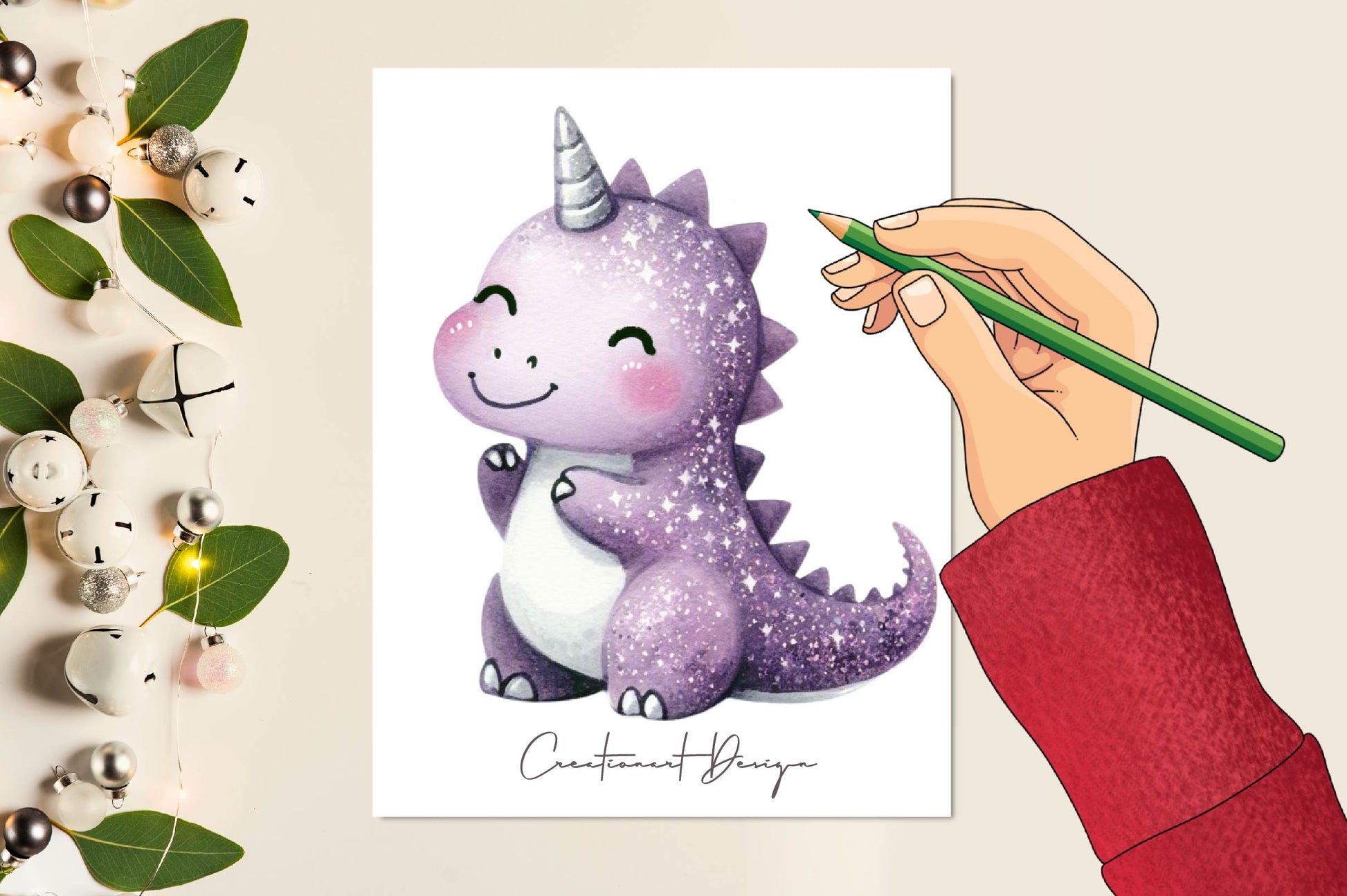 Glitter Dinosaur Clipart Bundle - CraftNest - Digital Crafting and Art
