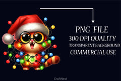 Christmas Cat Clipart Bundle 4 - CraftNest - Digital Crafting and Art