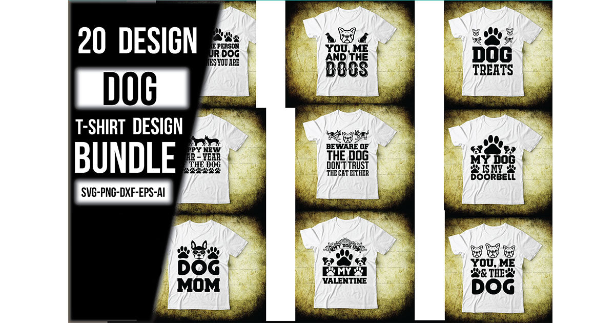 Dog T-Shirt Bundle - CraftNest - Digital Crafting and Art