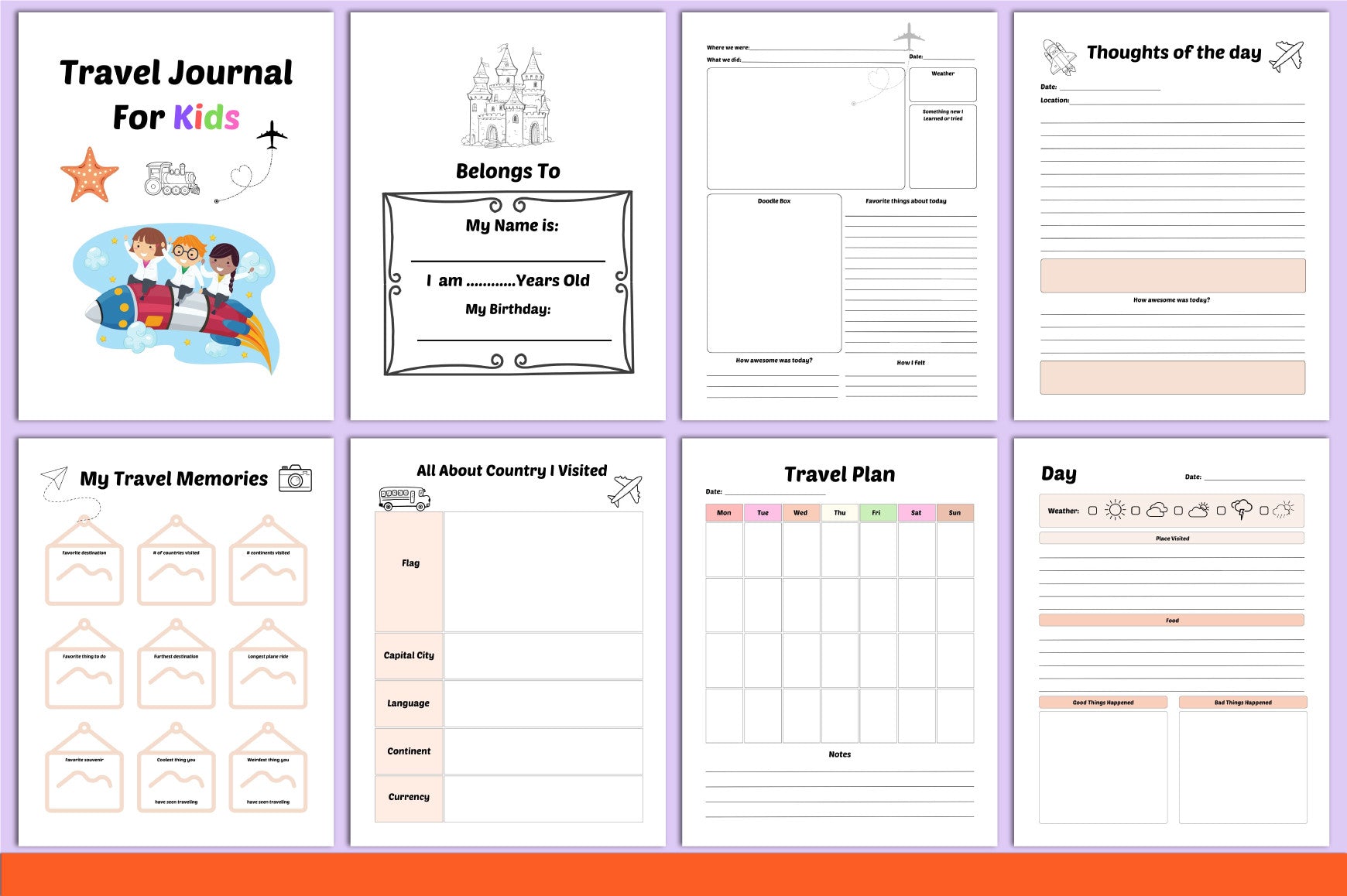 Travel Journal for Kids