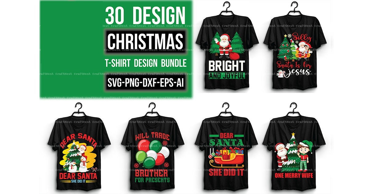 Christmas T-Shirt Design SVG Bundle 5