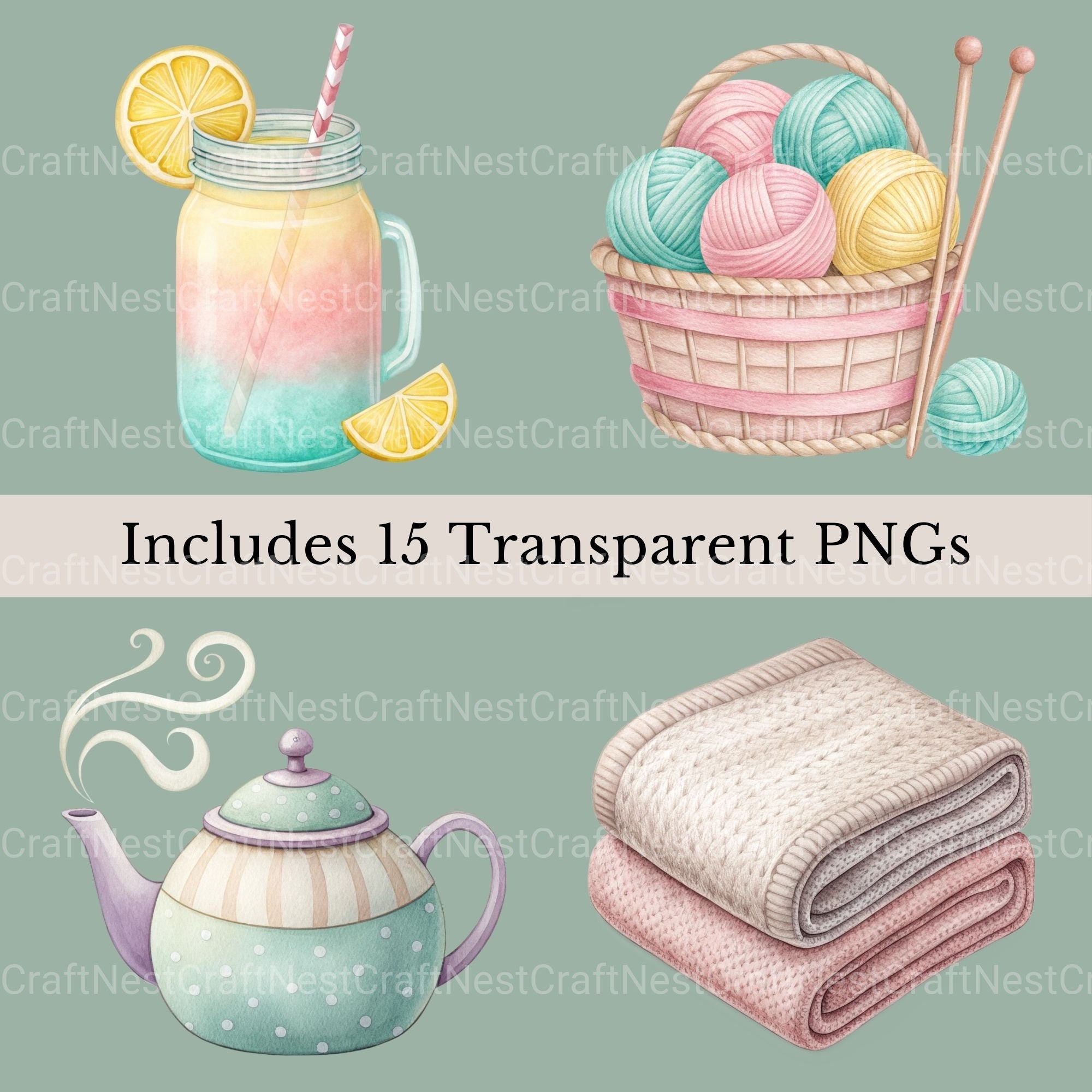Cottagecore Clipart Bundle - CraftNest - Digital Crafting and Art