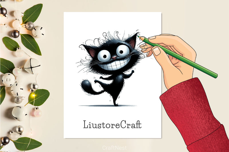 Funny Black Cats Cute Cat Clipart Bundle 2 - CraftNest - Digital Crafting and Art