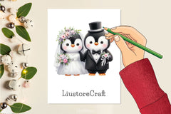 Animals Bride Groom Clipart Bundle - CraftNest - Digital Crafting and Art