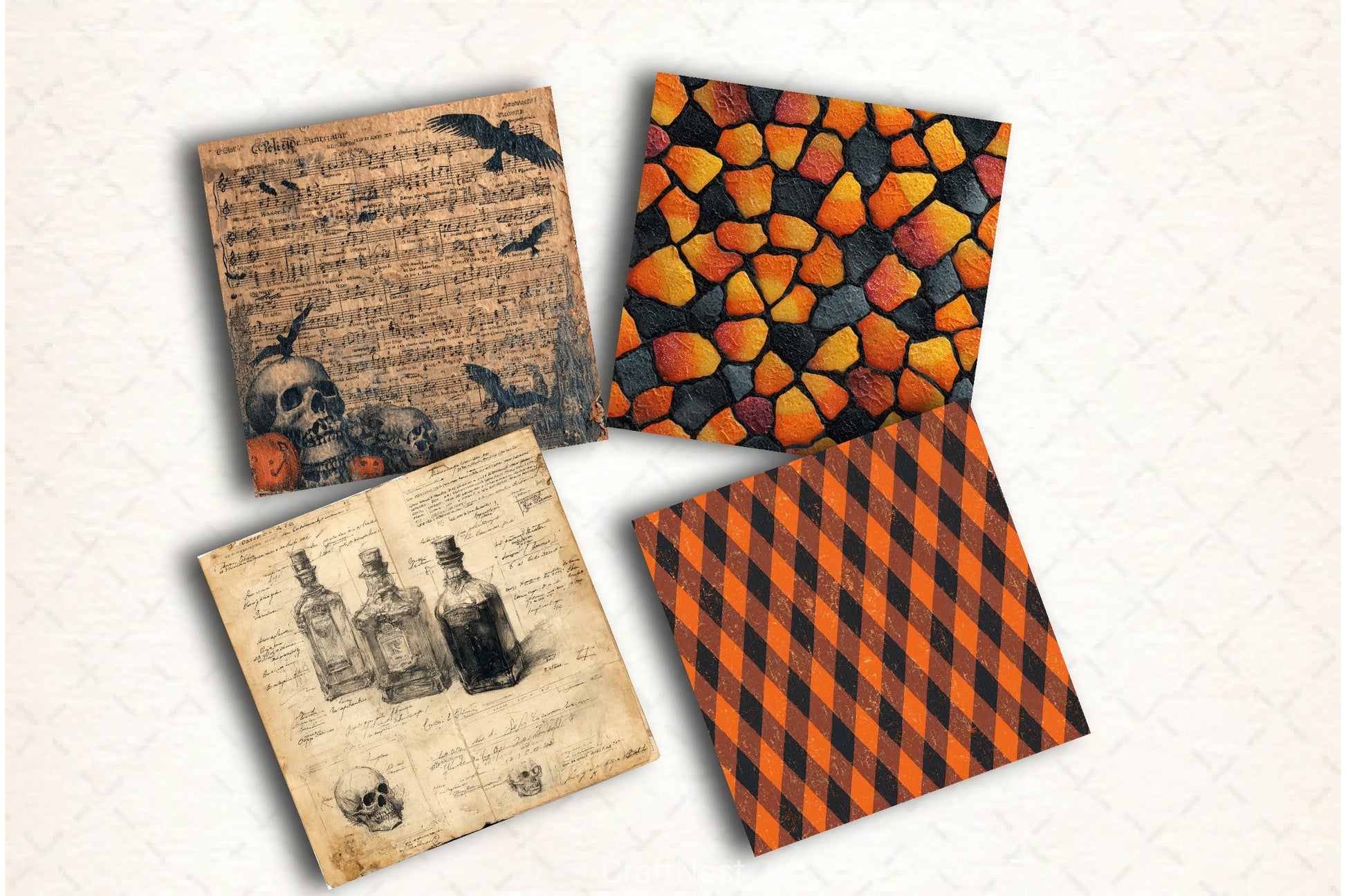 Vintage Halloween Clipart Bundle 10 - CraftNest - Digital Crafting and Art