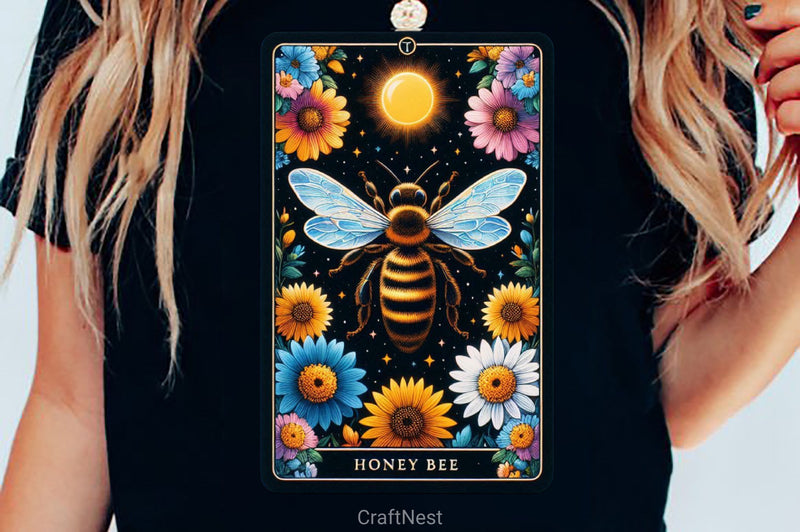 Honey Bee Tarot Card Clipart Bundle 7 - CraftNest - Digital Crafting and Art