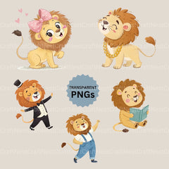 Lions Clipart Bundle - CraftNest - Digital Crafting and Art