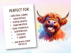 Funny Christmas Highland Cow Clipart Bundle - CraftNest - Digital Crafting and Art