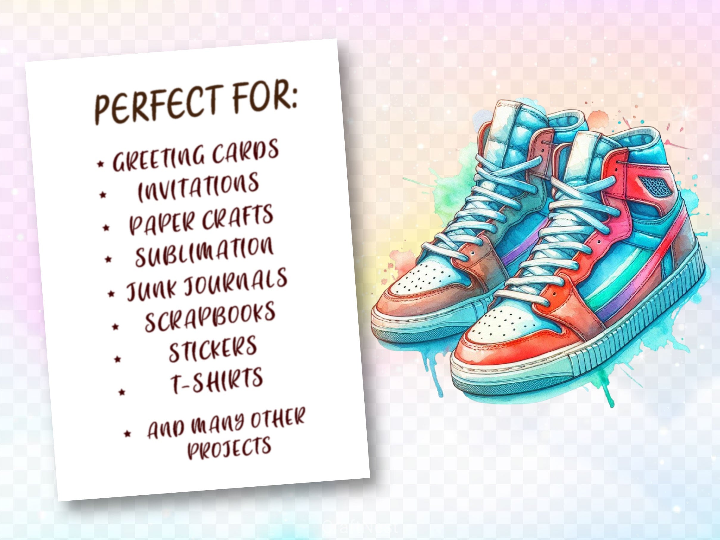 Sneakers Clipart Bundle 2 - CraftNest - Digital Crafting and Art