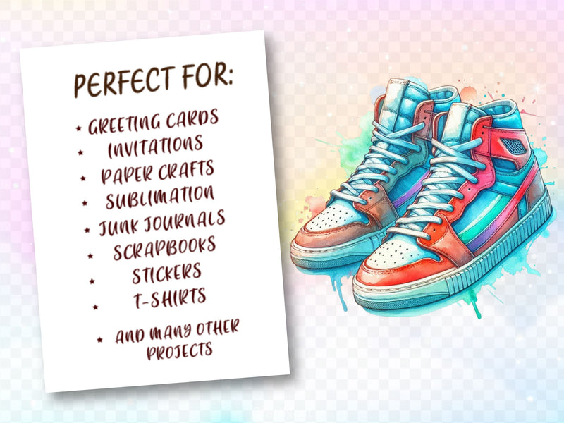Sneakers Clipart Bundle 2 - CraftNest - Digital Crafting and Art