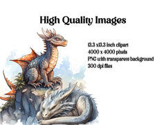 Realistic Dragons Clipart - CraftNest