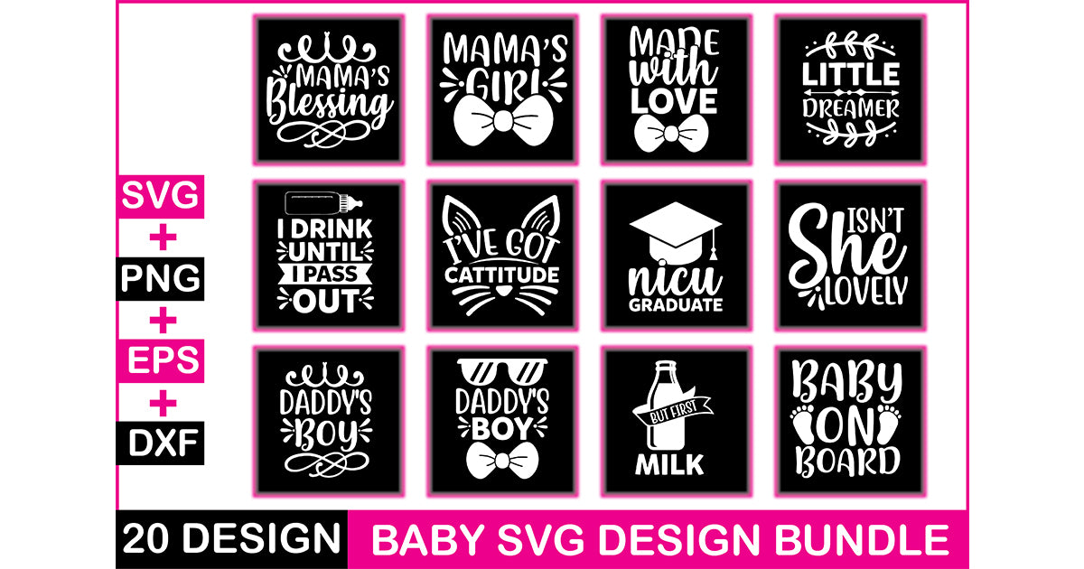 Baby 20 SVG Bundle - CraftNest - Digital Crafting and Art
