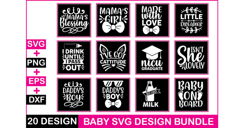 Baby 20 SVG Bundle - CraftNest - Digital Crafting and Art