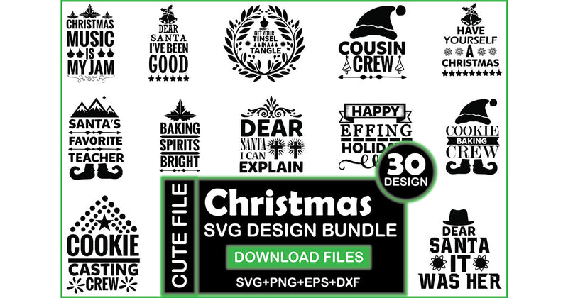 Christmas SVG Bundle 19 - CraftNest - Digital Crafting and Art